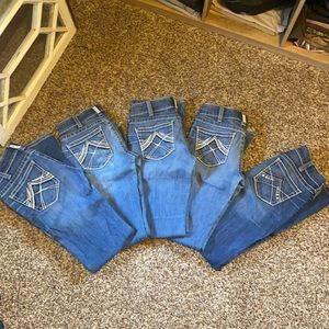 5 pair 27 LONG. Ariat real. Riding jeans